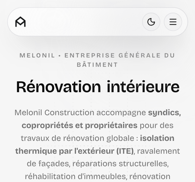 Exemple de site web moderne conçu par Kodifyo